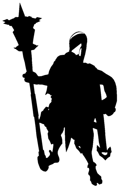 Silhouette #19 champion outline