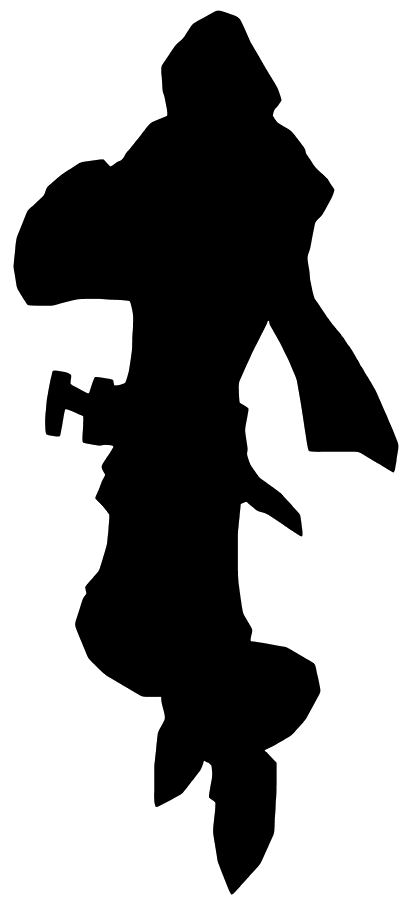 Silhouette #8 champion outline
