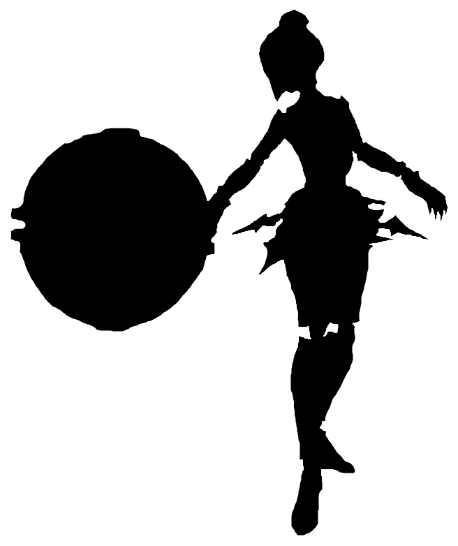 Silhouette #18 champion outline